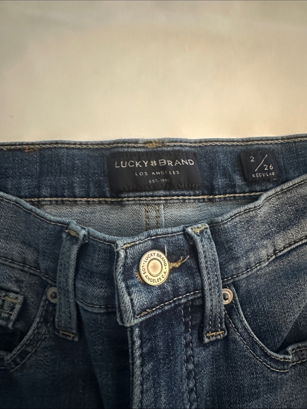 Lucky Brand Women's Dark Blue Skinny Jeans - Picture 2 of 4